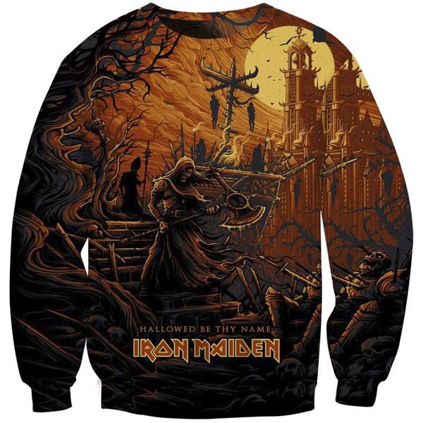 Iron Maiden Pullover 3d Print Jumper Killers Eddies Rock Music Band Sweatshirt