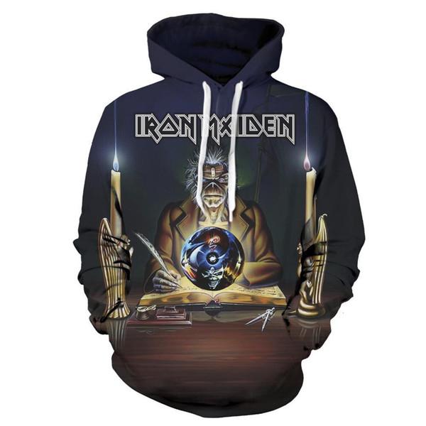 Fashion Iron Maiden Funny 3D Print Casual Hoodie Pullover Sweatshirt