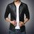 Men New Fashion Leather Jacket Zipper Coat