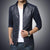 Men New Fashion Leather Jacket Zipper Coat