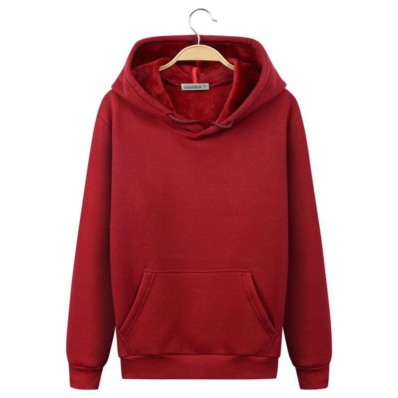 Harajuku Style Hoodies - Solid Color Harajuku Style Series Fashion Fleece Hoodie