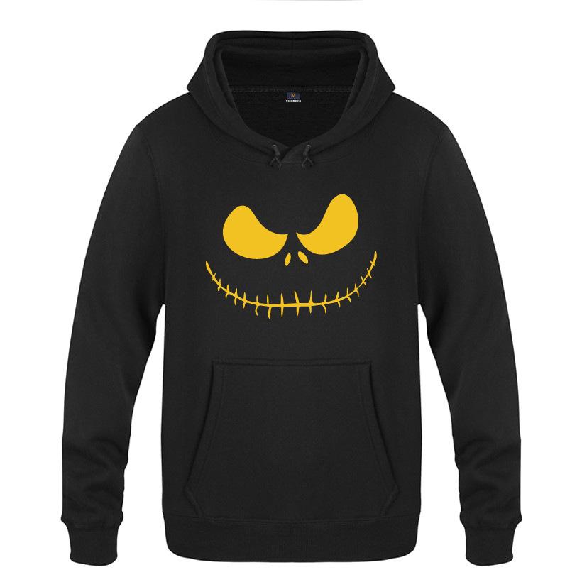 Nightmare Before Christmas Jack Hoodies - Nightmare Before Christmas Hoodies - Cool Jack Yellow Eyes Christmas Hoodie