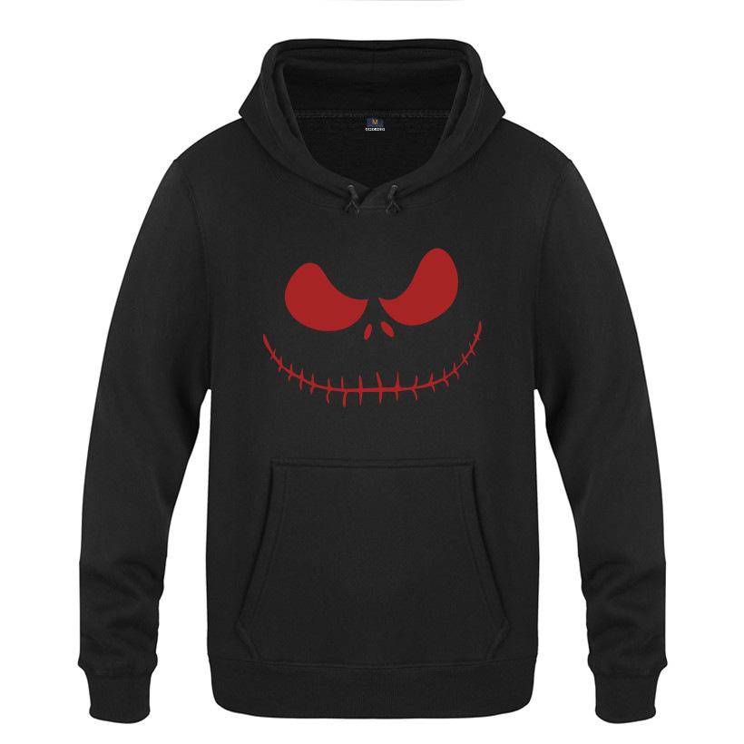 Nightmare Before Christmas Jack Hoodies - Nightmare Before Christmas Hoodies - Cool Jack Red Eyes Christmas Hoodie