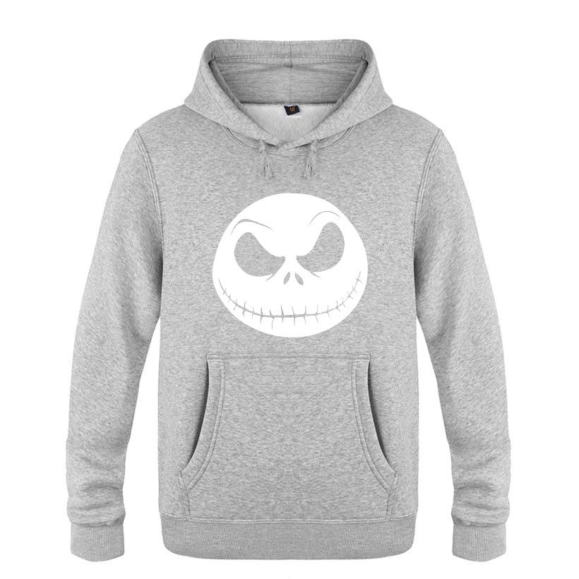 Nightmare Before Christmas Jack Hoodies - Nightmare Before Christmas Hoodies - Cool Jack White Skull Icon Christmas Hoodie