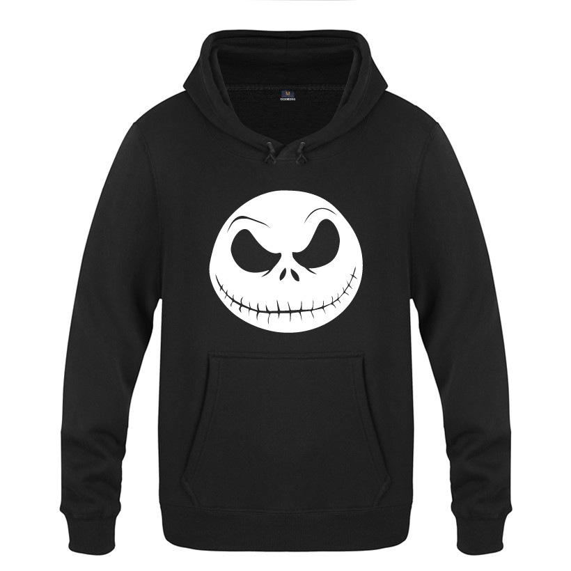 Nightmare Before Christmas Jack Hoodies - Nightmare Before Christmas Hoodies - Cool Jack White Skull Icon Christmas Hoodie