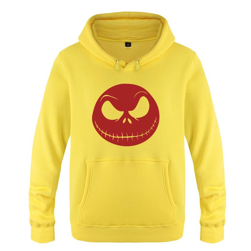 Nightmare Before Christmas Jack Hoodies - Nightmare Before Christmas Hoodies - Cool Jack Red Skull Icon Christmas Hoodie