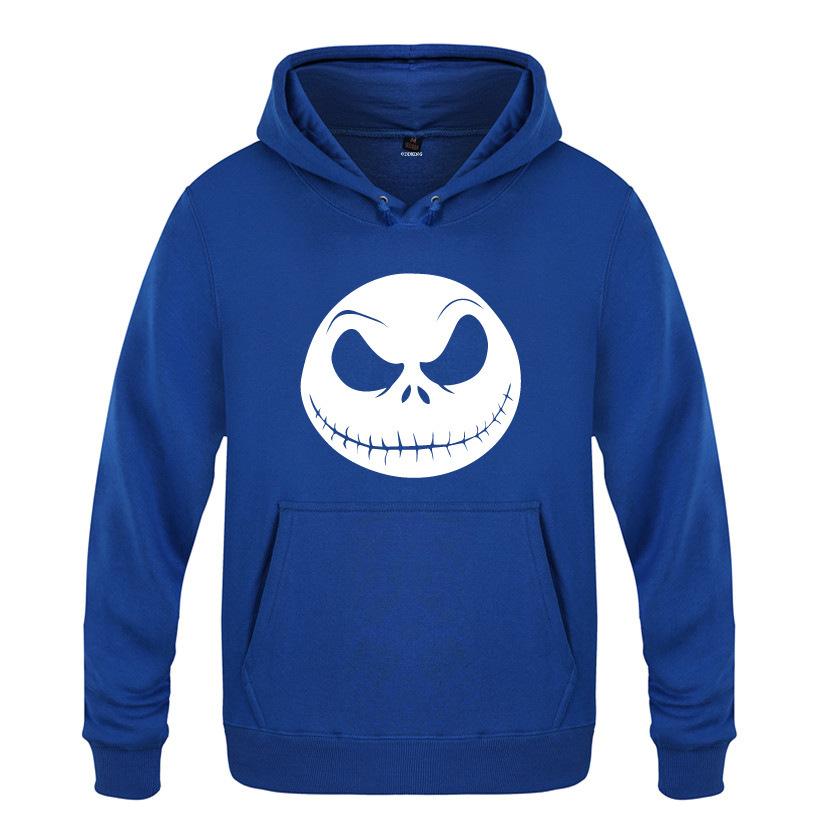 Nightmare Before Christmas Jack Hoodies - Nightmare Before Christmas Hoodies - Cool Jack White Skull Icon Christmas Hoodie