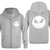 Nightmare Before Christmas Jack Hoodies - Nightmare Before Christmas Hoodies - Cool Jack White Skull Icon Christmas Zip Up Hoodie