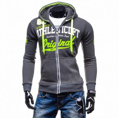 Solid Color Letter Printed Hoodies - Pullover Fleece Bright Grey Hoodie