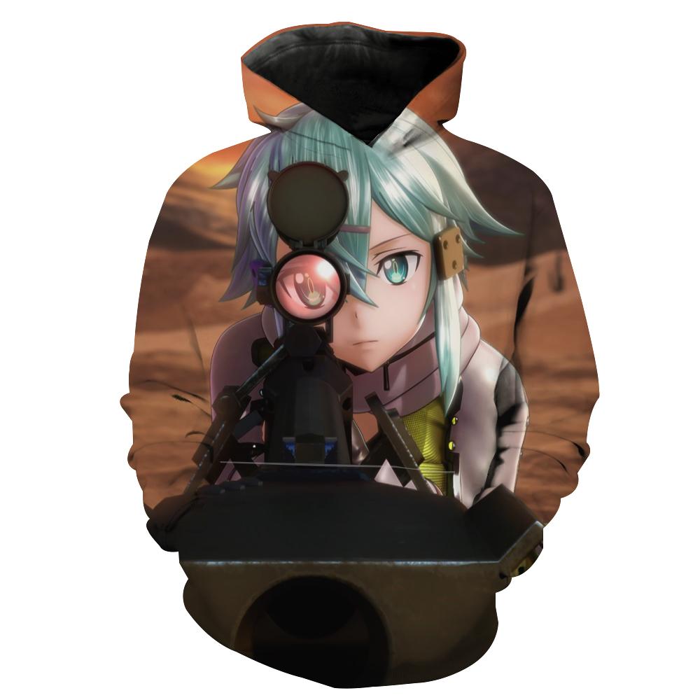 Sword Art Online Sinon Hoodies -  Pullover  Collimation Yellow Hoodie