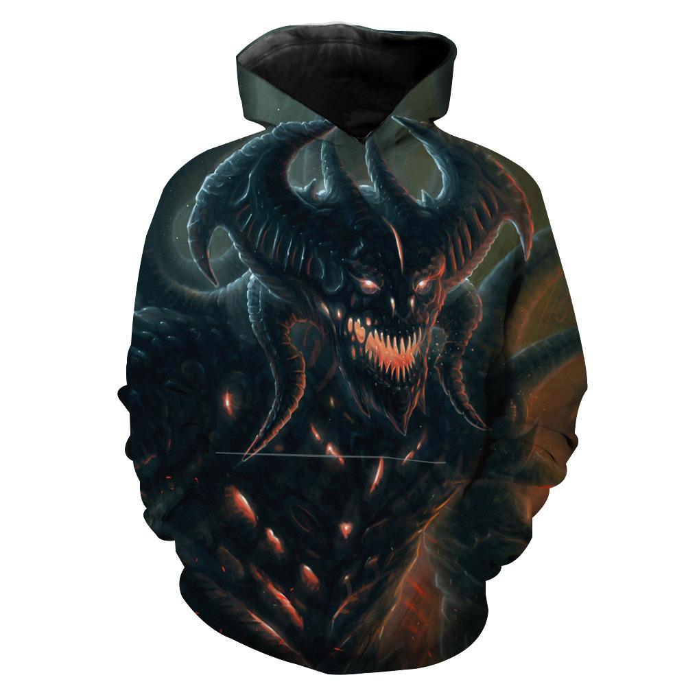 Diablo 3 Hoodies - Pullover An Angry Demon Hoodie