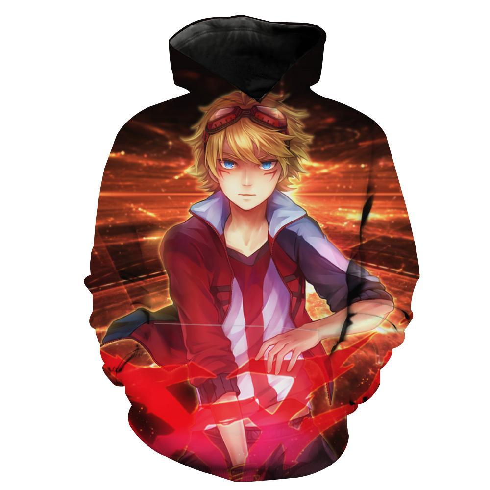 League of Legends Ezreal Hoodies  -  Ezreal Pullove Red Hoodie