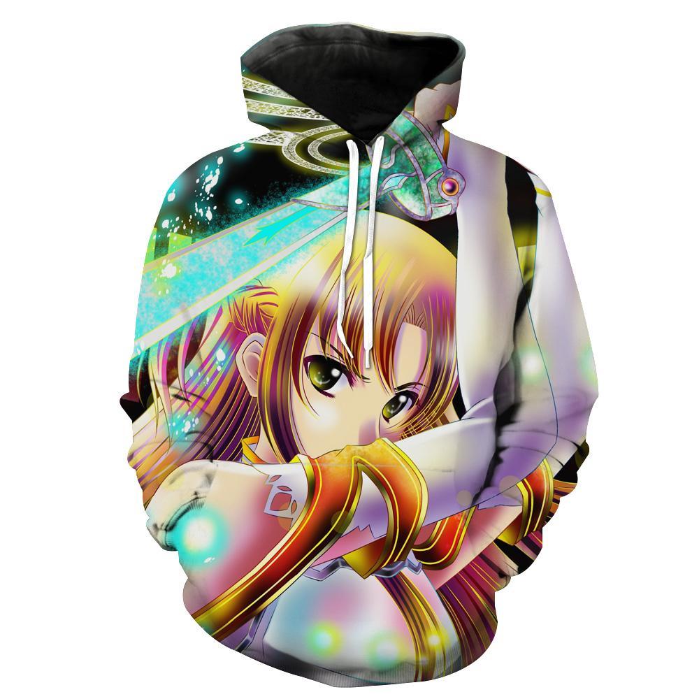 Sword Art Online Yuuki Asuna Hoodies - Pullover Fighting Hoodie