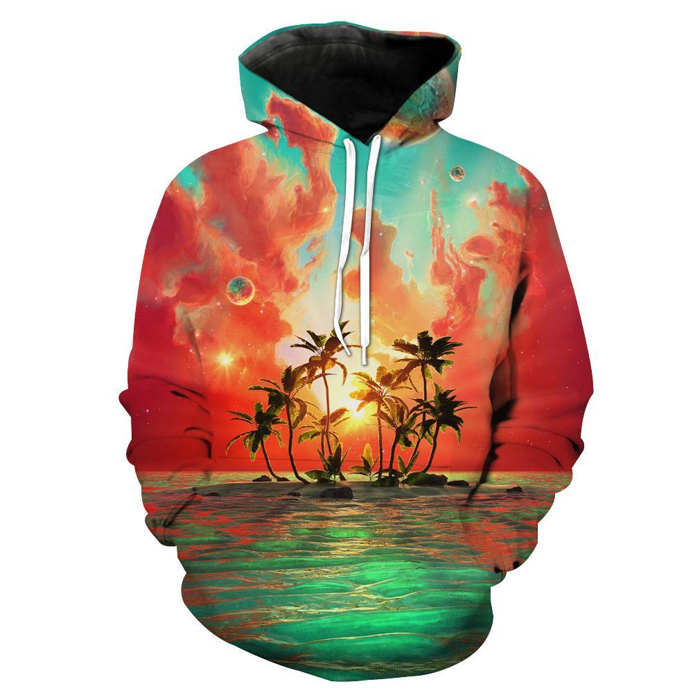 Paradise Island Hoodies - Utopia Epic Scenery Hoodie