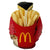 Funny McDonalds French  Hoodies -  Fries Yellow Pullover Hoodie