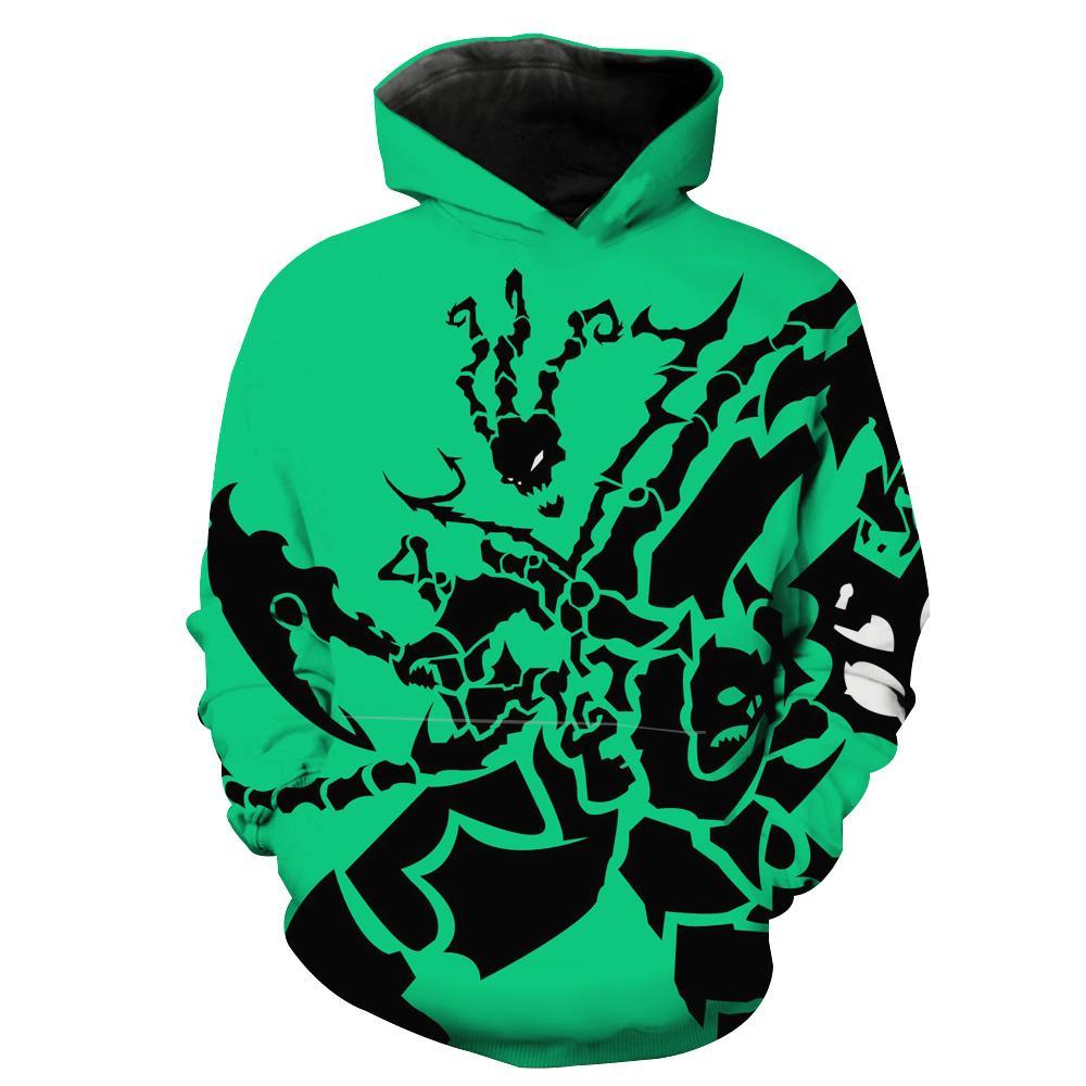 League of Legends Hoodie - Pullove Green Thresh Hoodie