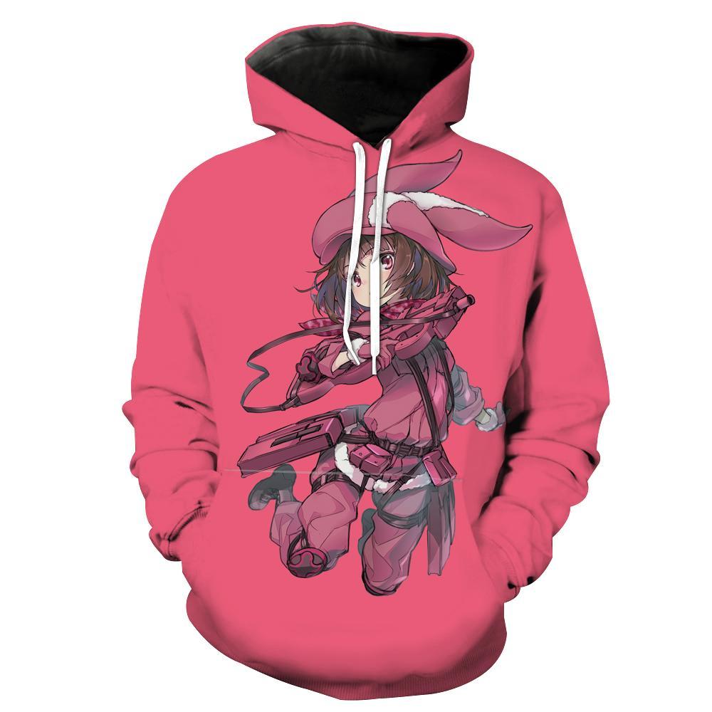 Sword Art Online Kohiruimaki Karen Hoodies - Pullover Pink Hoodie