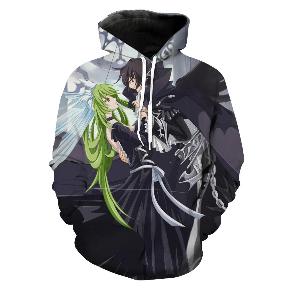 Code Geass Lelouch And CC Hoodies - Pullover Cool Hoodie