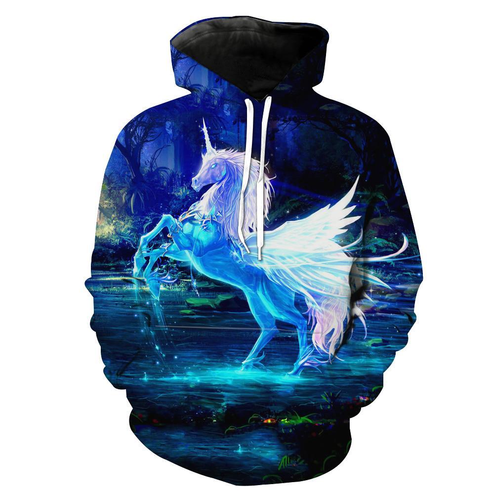 Unicorn Hoodies - Beautiful Unicorn  Fantasy Pullover Hoodie