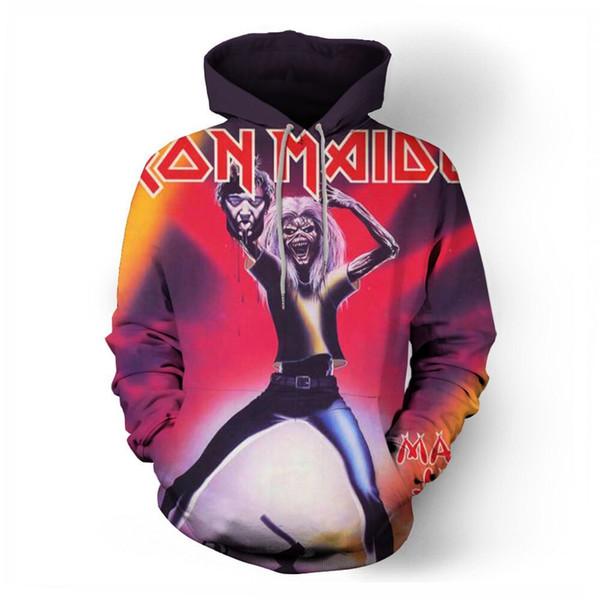 Fashion Iron Maiden Funny 3D Print Casual Hoodie