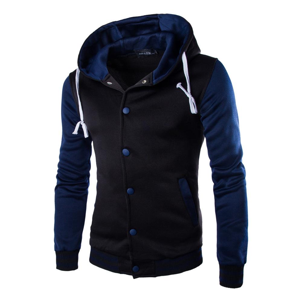 Solid Color Button Hoodies - Multiple Colour Black Grey Hoodie