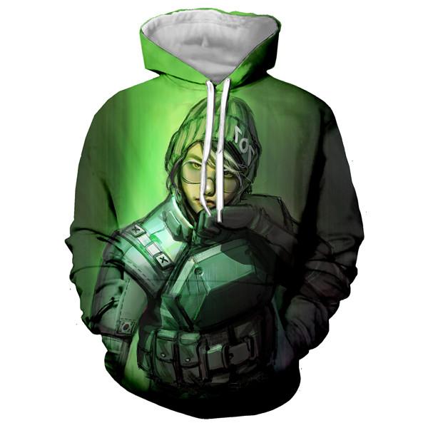 Unisex 3D Print Rainbow Six Siege Men Sweatshirts Hip Hop Hoodie