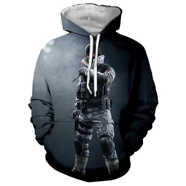 3D Print Rainbow Six Siege Sweatshirts Hip Hop Hoodie