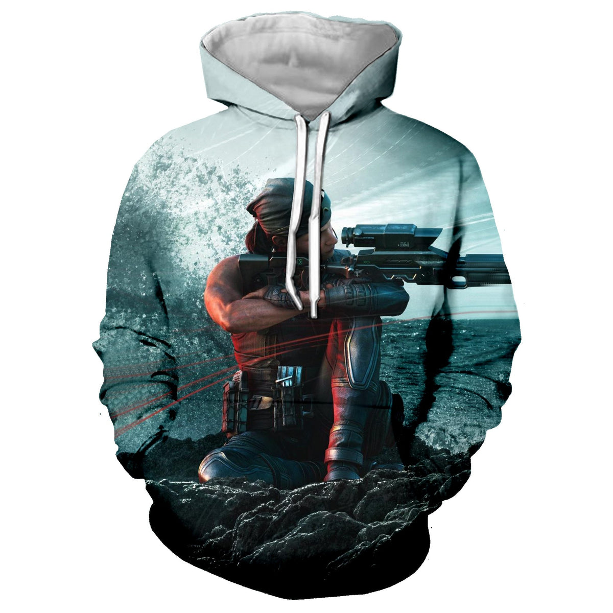 Unisex 3D Print Rainbow Six Siege Men Sweatshirts Hip Hop Hoodie