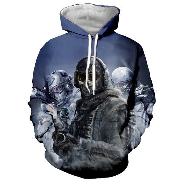 3D Print Rainbow Six Siege Sweatshirts Hip Hop Hoodie