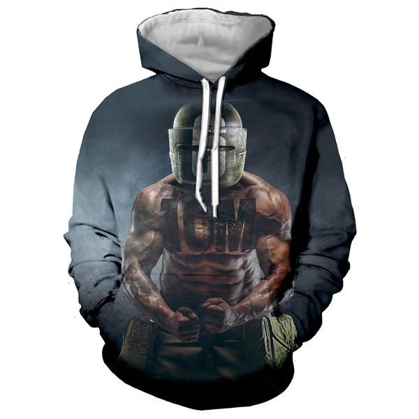 Unisex 3D Print Rainbow Six Siege Men Sweatshirts Hip Hop Hoodie