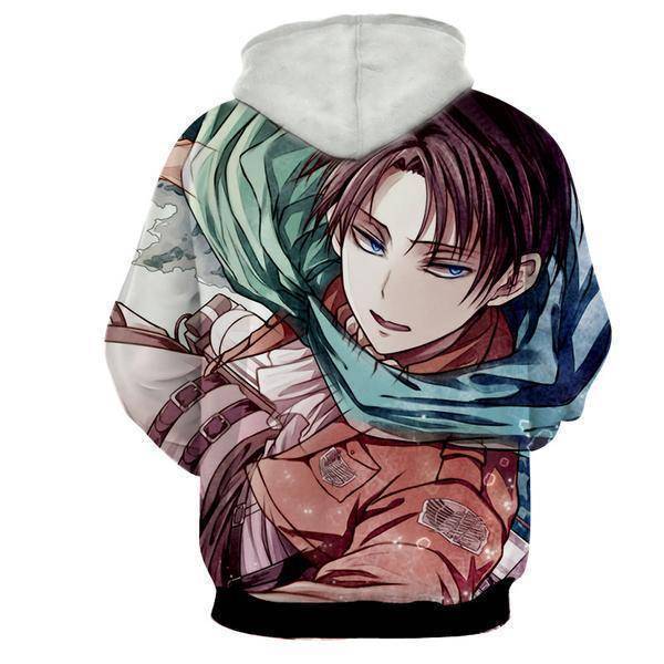Unisex Attack On Titan Levi Ackerman 3D Printed Hoodie