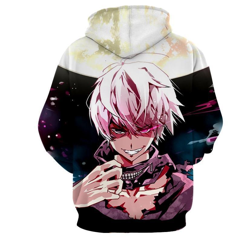 Alfalfa Kaneki Tokyo Ghoul 3D Printed Couture Ghoul Hoodie