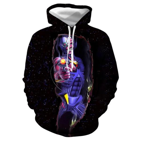 Fashion Iron Maiden Funny 3D Print Casual Hoodie Pullover