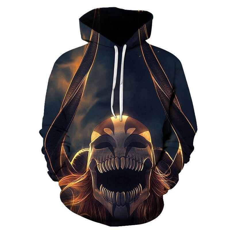 Anime Bleach 3D Printed Hooded Sweatshirt - Casual Pullover Hoodie