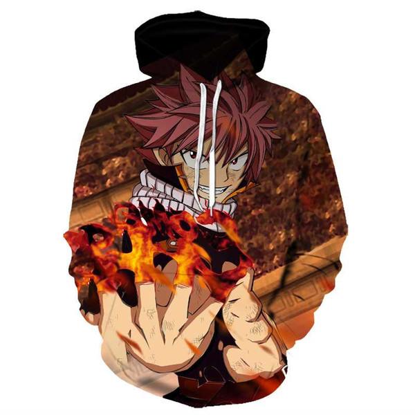 Anime Fairy Tail 3D Hip Hop Hoodies Pullovers Sweatshirt