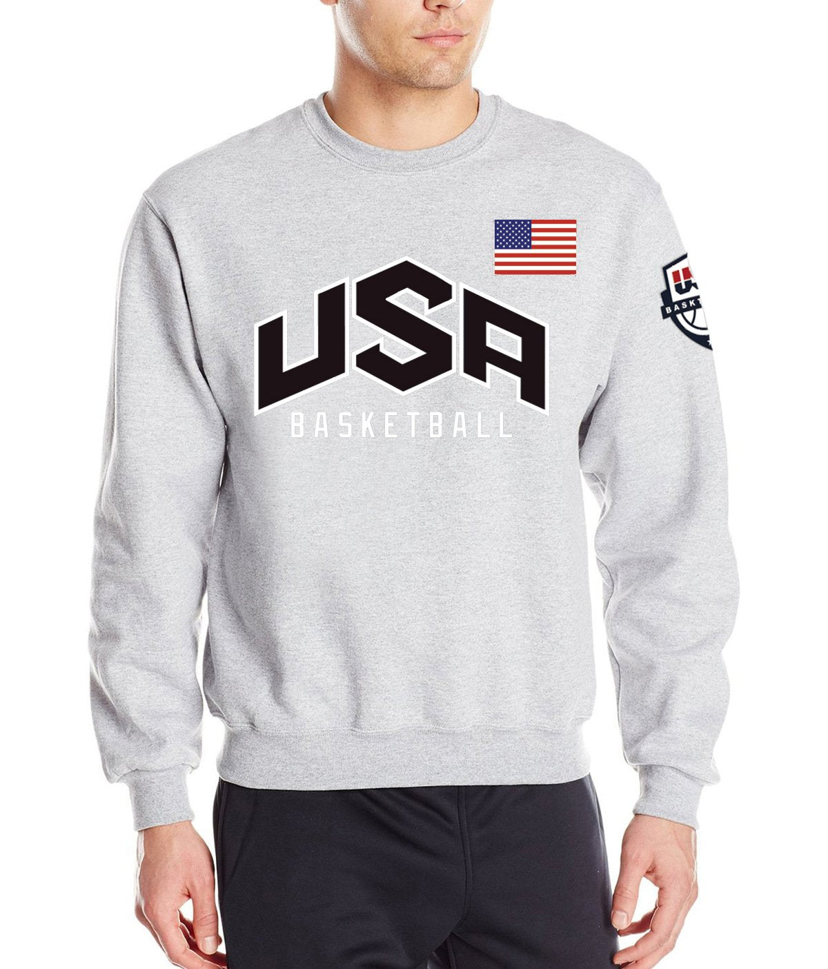 Men's Sweatshirts - Men's Sweatshirt Series USA Icon Fashion Fleece Sweatshirt