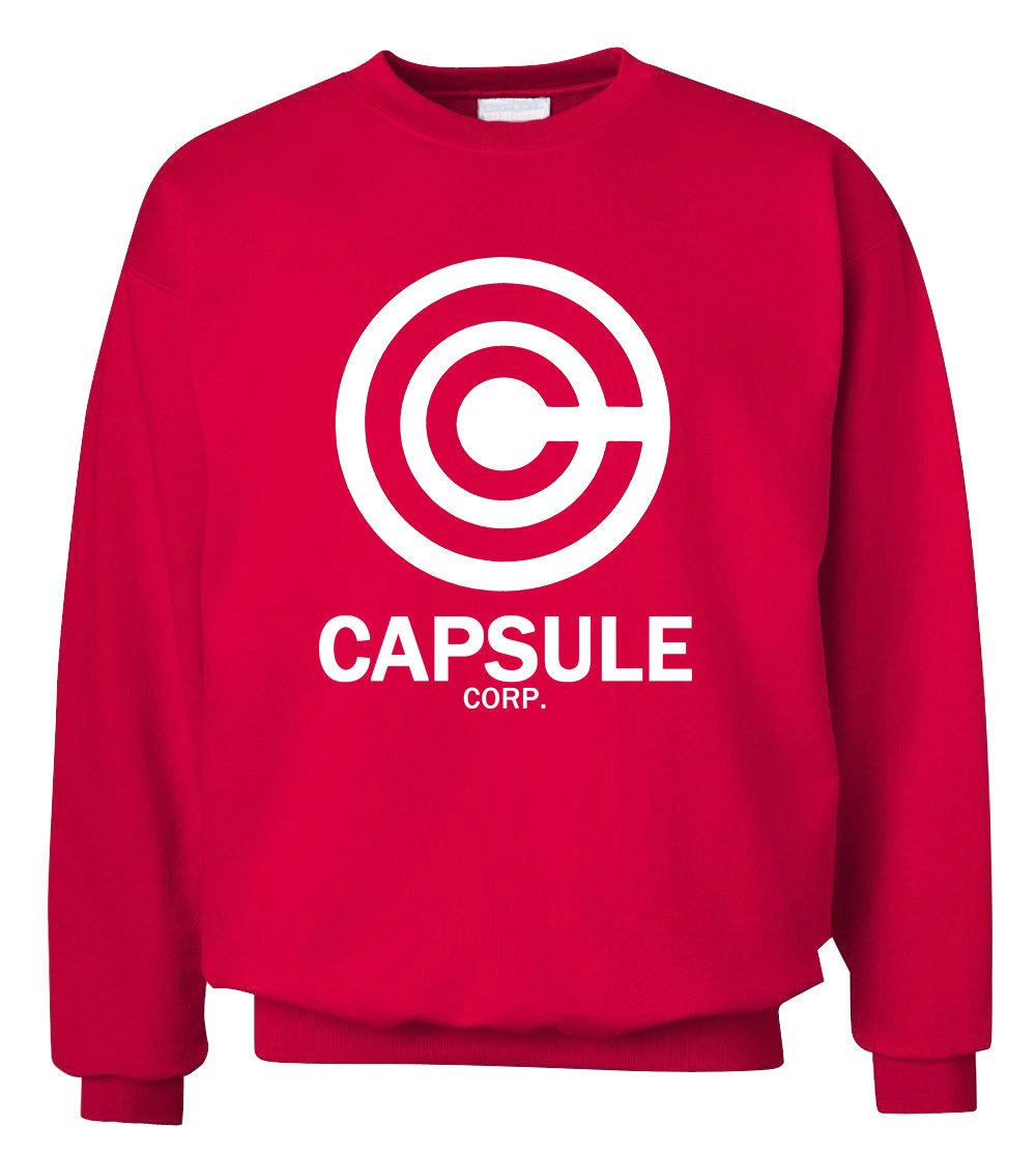 Men's Sweatshirts - Men's Sweatshirt Series Capsule Corp Super Cool White Icon Fleece Sweatshirt
