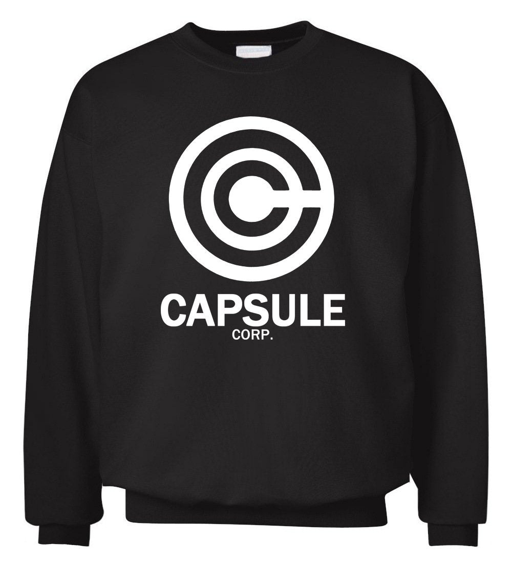 Men's Sweatshirts - Men's Sweatshirt Series Capsule Corp Super Cool White Icon Fleece Sweatshirt