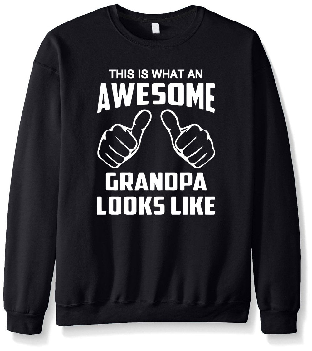 Men&#39;s Sweatshirts - Men&#39;s Sweatshirt Series Awesome Uncle White Icon Fleece Sweatshirt