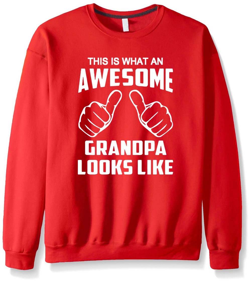Men's Sweatshirts - Men's Sweatshirt Series Awesome Uncle White Icon Fleece Sweatshirt