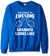 Men's Sweatshirts - Men's Sweatshirt Series Awesome Uncle White Icon Fleece Sweatshirt