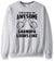Men's Sweatshirts - Men's Sweatshirt Series Awesome Uncle Black Icon Fleece Sweatshirt