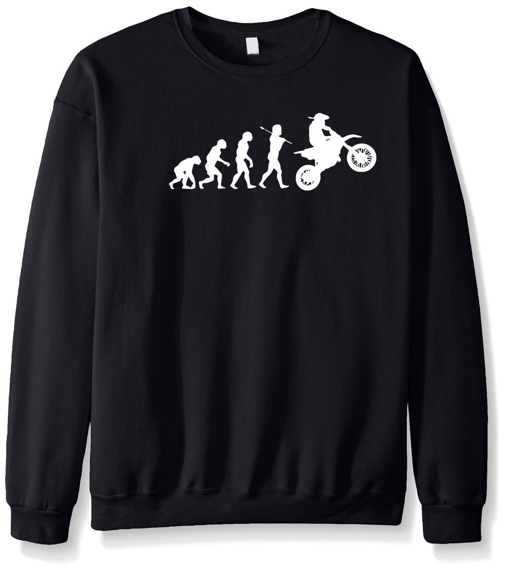 Men's Sweatshirts - Men's Sweatshirt Series Evolution Theory White Icon Fleece Sweatshirt