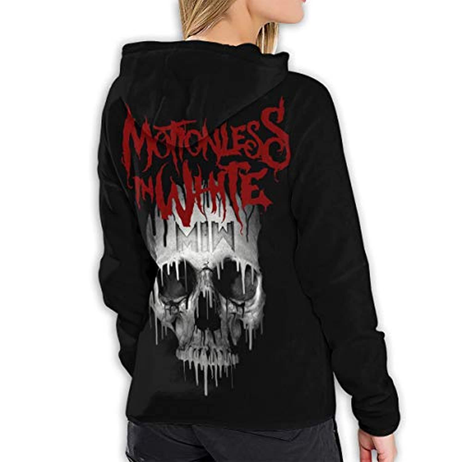 Motionless in White Womens Casual Hoodies - 3D Printed Hooded Pullover Sweatshirt