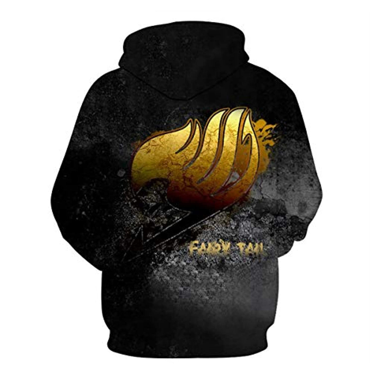 3D Printed Casual Fairy Tail Pullover - Pouch Pocket Drawstring Hoodie