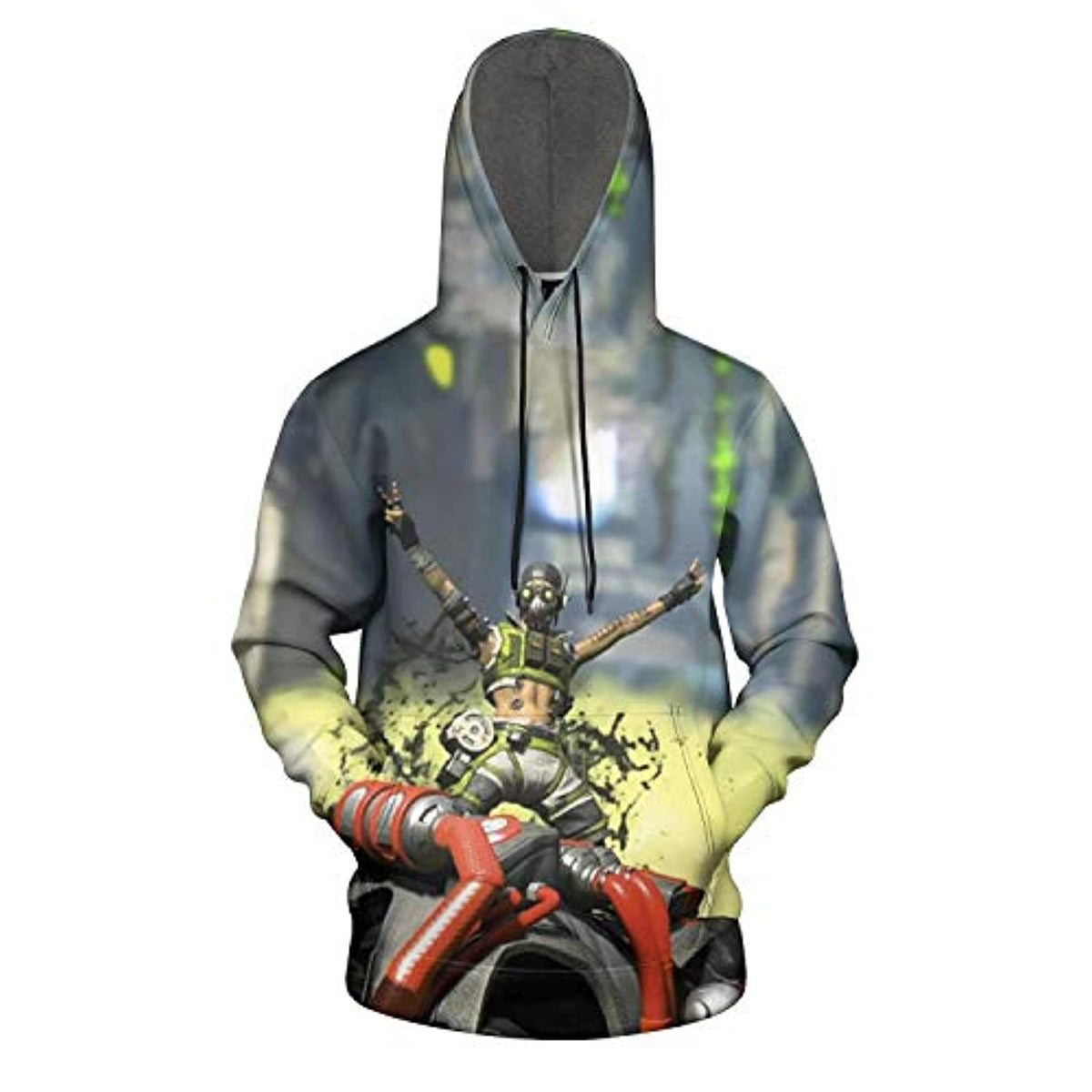 3D Printed Apex Legends Funny Drawstring Pocket Pullover Hoodie Sweatshirt