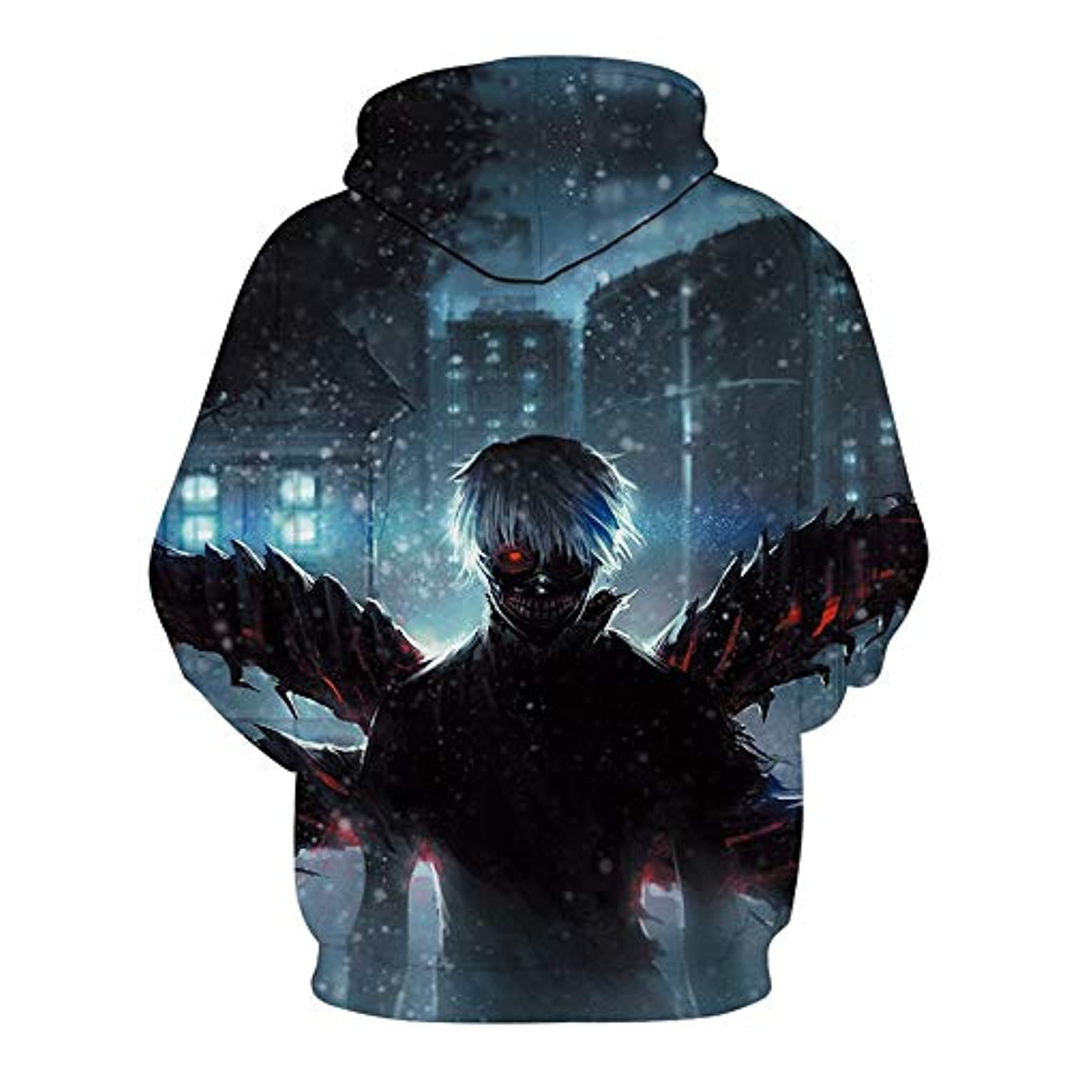 Anime Tokyo Ghouls Ken Kaneki 3D Print Hoodies