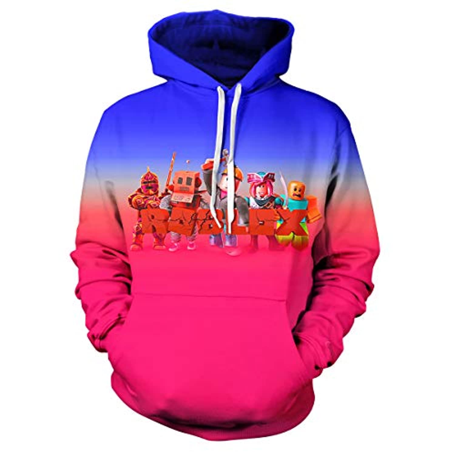 Game Roblox Fashion Hoodie Sport Long-Sleeved Sweatshirt