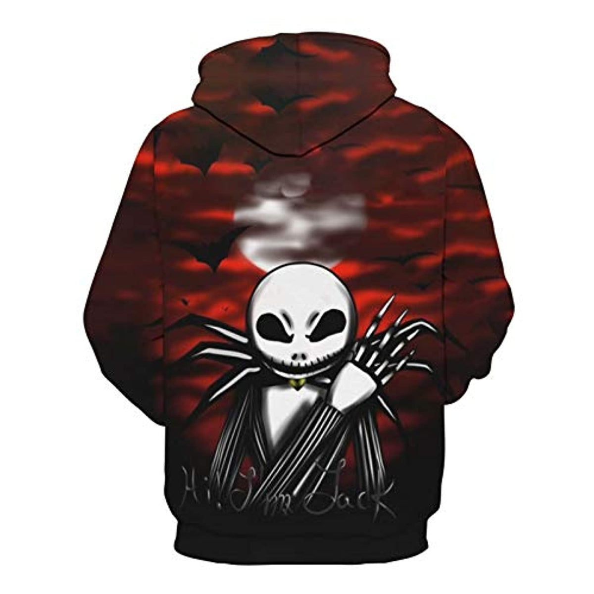 Nightmare Before Christmas Jack Skellington Hooded Sweatshirt Hoodie