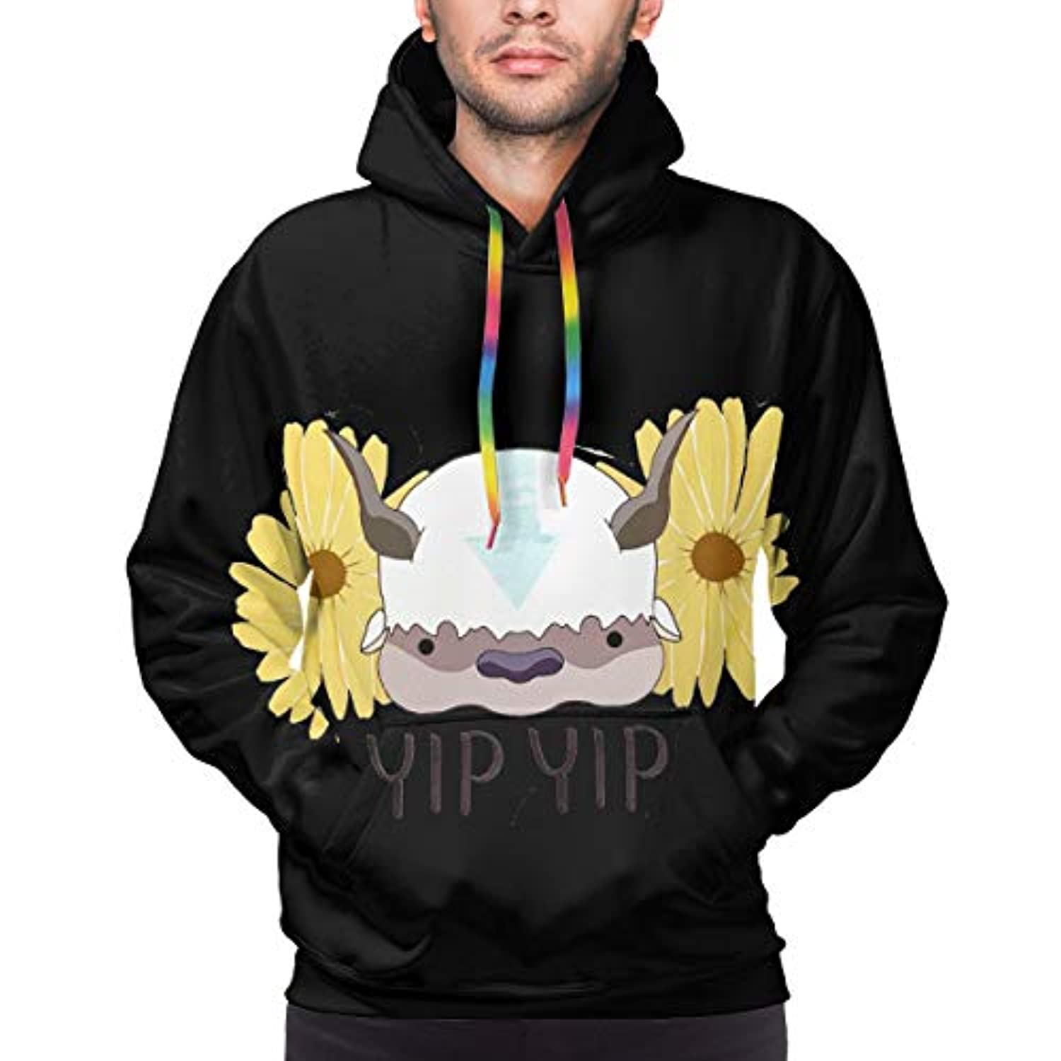 Avatar The Last Airbender Appa Slim Fit Mens Fashion Pullover Hooded Sweatshirt